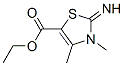 2-Imino-3,4-dimethyl-2,3-dihydro-thiazole-5-carboxylic acid ethyl ester Structure,57591-82-9Structure