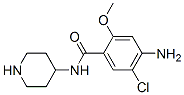 4-Amino-5-chloro-2-methoxy-N-piperidin-4-yl-benzamide Structure,57645-49-5Structure