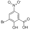 3-Bromo-2-hydroxy-5-nitrobenzenecarboxylic acid Structure,57688-24-1Structure