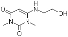 6-[N-(2-Hydroxyethyl)amino]-1,3-dimethyl-2,4(1H,3H)-dione Structure,5770-44-5Structure