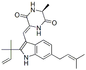 (6S,3z)-6α-methyl-3-[[2-(1,1-dimethyl-2-propenyl)-6-(3-methyl-2-butenyl)-1h-indol-3-yl ]methylene]piperazine-2,5-dione Structure,57765-86-3Structure