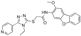 Acetamide,2-[[4-ethyl-5-(4-pyridinyl)-4h-1,2,4-triazol-3-yl ]thio]-n-(2-methoxy-3-dibenzofuranyl)-(9ci) Structure,578001-72-6Structure