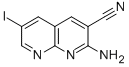 2-Amino-6-iodo-[1,8]naphthyridine-3-carbonitrile Structure,578007-69-9Structure