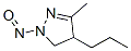 1H-pyrazole,4,5-dihydro-3-methyl-1-nitroso-4-propyl- Structure,57832-64-1Structure