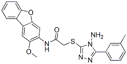 Acetamide,2-[[4-amino-5-(3-methylphenyl)-4h-1,2,4-triazol-3-yl ]thio]-n-(2-methoxy-3-dibenzofuranyl)-(9ci) Structure,578719-36-5Structure