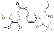 3-Benzofurancarboxylicacid,2-(1,1-dimethylethyl)-5-[(3,4,5-trimethoxybenzoyl)oxy]-,ethylester(9ci) Structure,578736-93-3Structure