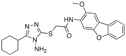 Acetamide,2-[(4-amino-5-cyclohexyl-4h-1,2,4-triazol-3-yl)thio]-n-(2-methoxy-3-dibenzofuranyl)-(9ci) Structure,578758-47-1Structure