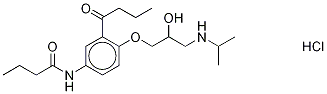 Rac 3-deacetyl-3-butanoyl acebutolol hydrochloride Structure,57898-71-2Structure