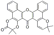 2,2,15,15-Tetramethyldibenzo[c,h]-1,4-dioxino[2,3-a]pyrano[2,3-j]xanthene-3,18(2h,15h)-dione Structure,57907-58-1Structure