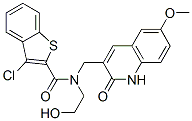 Benzo[b]thiophene-2-carboxamide,3-chloro-n-[(1,2-dihydro-6-methoxy-2-oxo-3-quinolinyl)methyl ]-n-(2-hydroxyethyl)-(9ci) Structure,579457-24-2Structure