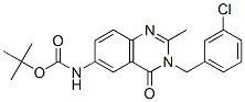 Carbamic acid,[3-[(3-chlorophenyl)methyl ]-3,4-dihydro-2-methyl-4-oxo-6-quinazolinyl ]-,1,1-dimethylethyl ester (9ci) Structure,579523-37-8Structure