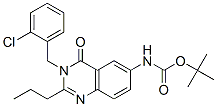 Carbamic acid,[3-[(2-chlorophenyl)methyl ]-3,4-dihydro-4-oxo-2-propyl-6-quinazolinyl ]-,1,1-dimethylethyl ester (9ci) Structure,579523-64-1Structure