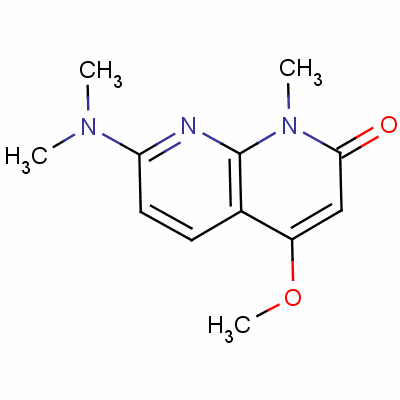 7-(Dimethylamino)-4-methoxy-1-methyl-1,8-naphthyridin-2(1h)-one Structure,57980-10-6Structure