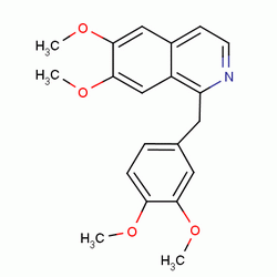 1-(3,4-Dimethoxybenzyl)-6,7-dimethoxyisoquinoline hydrochloride Structure,58-74-2Structure