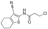 3-Chloro-N-(3-cyano-4,5,6,7-tetrahydro-1-benzothien-2-yl)propanamide Structure,58125-41-0Structure