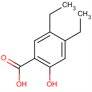 4,5-Diethyl-2-hydroxybenzoic acid Structure,58138-55-9Structure