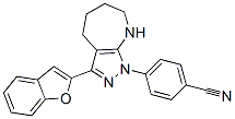 Benzonitrile,4-[3-(2-benzofuranyl)-5,6,7,8-tetrahydropyrazolo[3,4-b]azepin-1(4h)-yl ]-(9ci) Structure,582292-26-0Structure