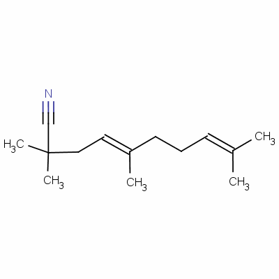 2,2,5,9-Tetramethyl-4,8-decadienenitrile Structure,58260-78-9Structure