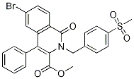 6-Bromo-1,2-dihydro-2-[[4-(methylsulfonyl)phenyl]methyl]-1-oxo-4-phenyl-3-isoquinolinecarboxylic acid methyl ester Structure,583832-85-3Structure