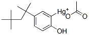 2-Hydroxy-5-(1,1,3,3-tetramethylbutyl)phenylmercury acetate Structure,584-18-9Structure