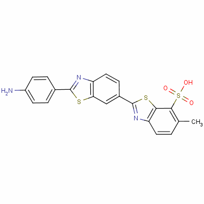 2-(4-Aminophenyl)-6-methyl [2,6’-bibenzothiazole]-7-sulphonic acid Structure,5855-97-0Structure