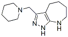 Pyrazolo[3,4-b]azepine,1,4,5,6,7,8-hexahydro-3-(1-piperidinylmethyl)-(9ci) Structure,585518-96-3Structure