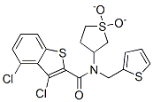 Benzo[b]thiophene-2-carboxamide,3,4-dichloro-n-(tetrahydro-1,1-dioxido-3-thienyl)-n-(2-thienylmethyl)-(9ci) Structure,585550-88-5Structure