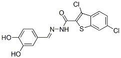 Benzo[b]thiophene-2-carboxylic acid,3,6-dichloro-,[(3,4-dihydroxyphenyl)methylene]hydrazide (9ci) Structure,585560-39-0Structure