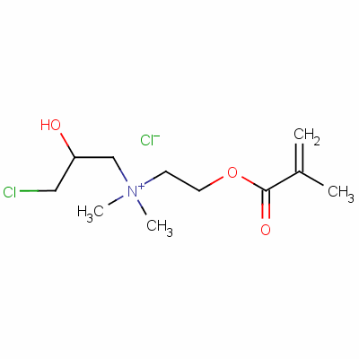 (3-Chloro-2-hydroxypropyl)dimethyl [2-[(2-methyl-1-oxoallyl)oxy]ethyl ]ammonium chloride Structure,58564-96-8Structure