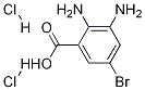 2,3-Diamino-5-bromobenzoic acid dihydrochloride Structure,58580-09-9Structure