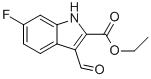 1H-indole-2-carboxylic acid,6-fluoro-3-formyl-,ethyl ester Structure,586336-90-5Structure