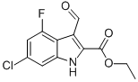 1H-indole-2-carboxylic acid,6-chloro-4-fluoro-3-formyl-,ethyl ester Structure,586337-03-3Structure