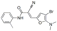 2-Propenamide,3-[4-bromo-5-(dimethylamino)-2-furanyl ]-2-cyano-n-(2-methylphenyl)- Structure,586340-35-4Structure