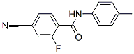 Benzamide,4-cyano-2-fluoro-n-(4-methylphenyl)-(9ci) Structure,586368-41-4Structure