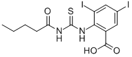 3,5-Diiodo-2-[[[(1-oxopentyl)amino]thioxomethyl ]amino]-benzoic acid Structure,586391-25-5Structure