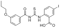 5-Iodo-2-[[[(3-propoxybenzoyl)amino]thioxomethyl ]amino]-benzoic acid Structure,586391-88-0Structure