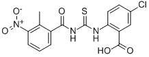 5-Chloro-2-[[[(2-methyl-3-nitrobenzoyl)amino]thioxomethyl ]amino]-benzoic acid Structure,586392-50-9Structure