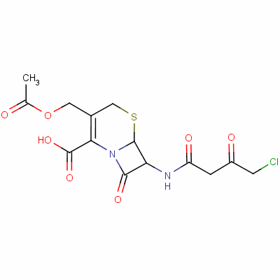 (6R-trans)-3-(acetoxymethyl)-7-[(4-chloro-1,3-dioxobutyl)amino]-8-oxo-5-thia-1-azabicyclo[4.2.0]oct-2-ene-2-carboxylic acid Structure,58684-54-1Structure