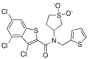 Benzo[b]thiophene-2-carboxamide,3,4,6-trichloro-n-(tetrahydro-1,1-dioxido-3-thienyl)-n-(2-thienylmethyl)-(9ci) Structure,586986-26-7Structure