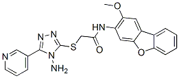 Acetamide,2-[[4-amino-5-(3-pyridinyl)-4h-1,2,4-triazol-3-yl ]thio]-n-(2-methoxy-3-dibenzofuranyl)-(9ci) Structure,586995-44-0Structure