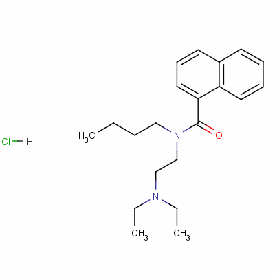 N-butyl-n-[2-(diethylamino)ethyl ]naphthalene-1-carboxamide monohydrochloride Structure,58779-43-4Structure