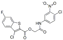 Benzo[b]thiophene-2-carboxylic acid,3-chloro-6-fluoro-,2-[(4-chloro-3-nitrophenyl)amino]-2-oxoethyl ester (9ci) Structure,587835-36-7Structure