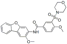 Benzamide,4-methoxy-n-(2-methoxy-3-dibenzofuranyl)-3-(4-morpholinylsulfonyl)-(9ci) Structure,587836-98-4Structure