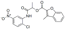 2-Benzofurancarboxylicacid,3-methyl-,2-[(2-chloro-5-nitrophenyl)amino]-1-methyl-2-oxoethylester(9ci) Structure,587837-55-6Structure