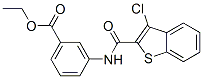 Benzoic acid,3-[[(3-chlorobenzo[b]thien-2-yl)carbonyl ]amino]-,ethyl ester (9ci) Structure,587846-17-1Structure