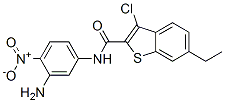 Benzo[b]thiophene-2-carboxamide,n-(3-amino-4-nitrophenyl)-3-chloro-6-ethyl-(9ci) Structure,587851-59-0Structure