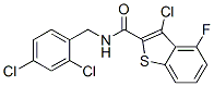 Benzo[b]thiophene-2-carboxamide,3-chloro-n-[(2,4-dichlorophenyl)methyl ]-4-fluoro-(9ci) Structure,588673-77-2Structure