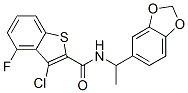 Benzo[b]thiophene-2-carboxamide,n-[1-(1,3-benzodioxol-5-yl)ethyl ]-3-chloro-4-fluoro-(9ci) Structure,588673-81-8Structure