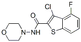 Benzo[b]thiophene-2-carboxamide,3-chloro-4-fluoro-n-4-morpholinyl-(9ci) Structure,588675-30-3Structure