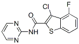 Benzo[b]thiophene-2-carboxamide,3-chloro-4-fluoro-n-2-pyrimidinyl-(9ci) Structure,588675-49-4Structure